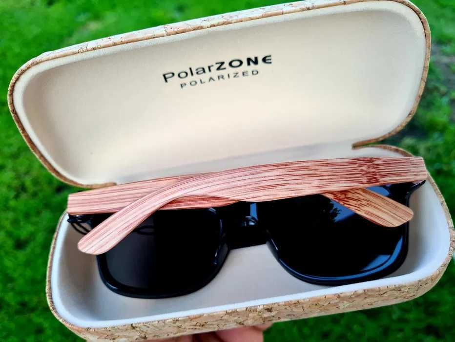 Revers NOWE okulary przeciwsłoneczne bambusowe boki