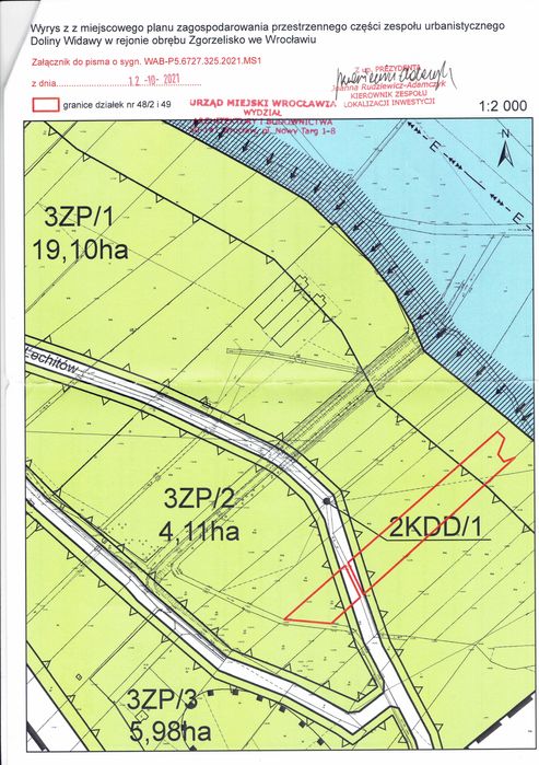 Działka 3825m2 Wrocław ul.Lechitów
