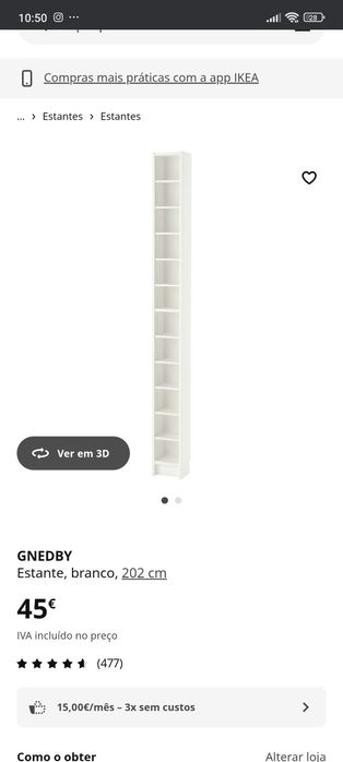 Estante para CDs e DVDs IKEA