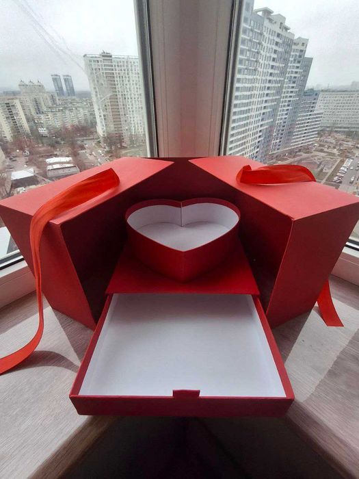 Подарочные коробки, упаковки, боксы! Сердце, LOVE, красивые, большие!