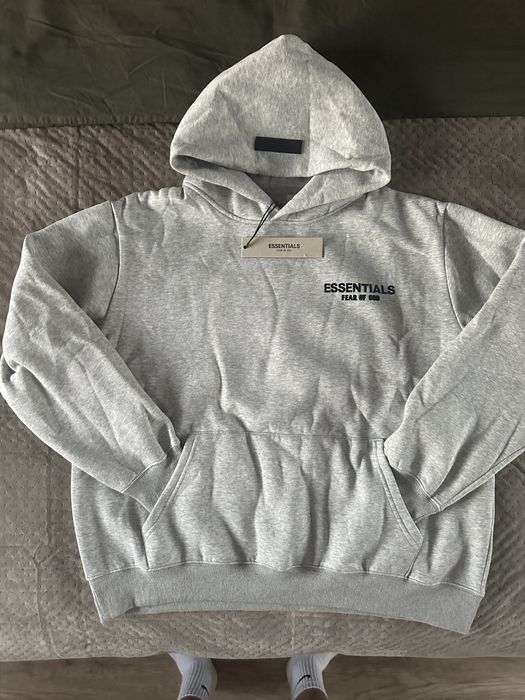Bluza essentials M z kapturem szara