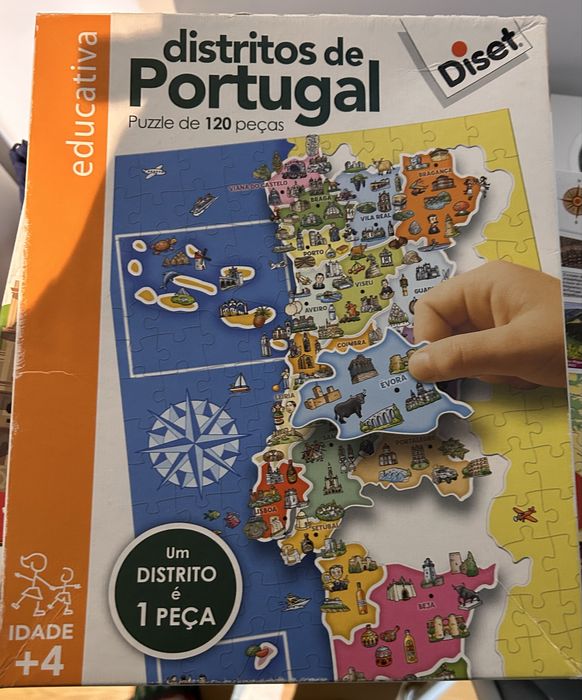 Puzzle distritos de Portugal