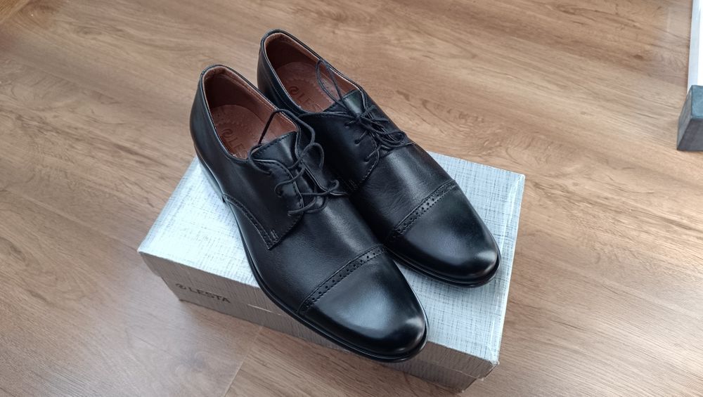 Туфли мужские кожаные Lesta (28,5см по стельке)