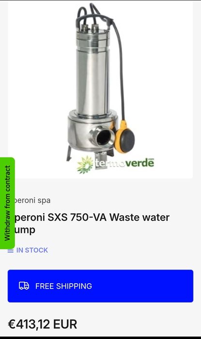 Bomba Elétrica Submersível Speroni