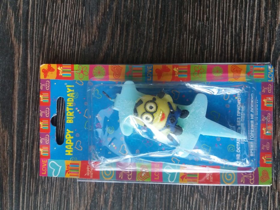 Свеча цифра 1 Миньон