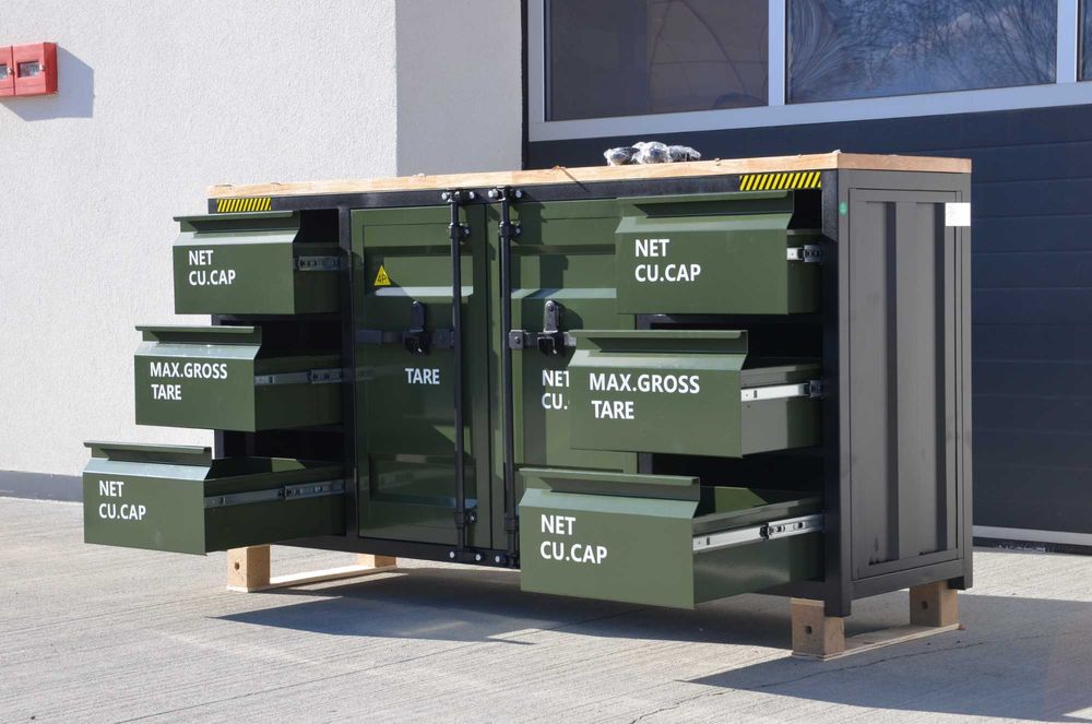 Stól Industrialny Masywny Kontener Industrialy  DLT-6FT