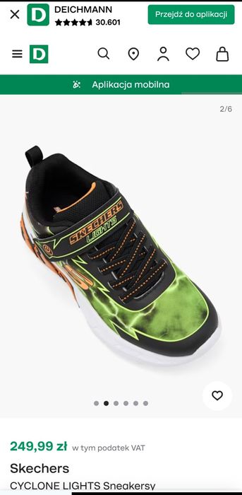 Skechers Sneakersy z DEICHMANN rozm. 33