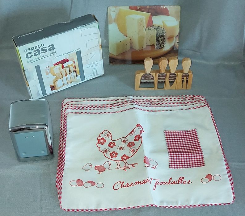 Conjunto utensílios de cozinha, facas IVO original e outros