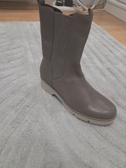 Buty skórzane Gabor Nappa Nava, beżowy, rozmiar 40