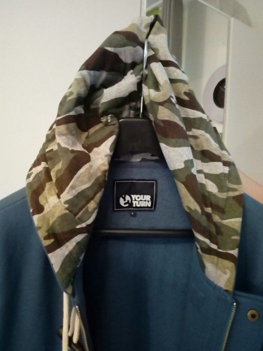 Bluza, granat, moro kaptur, rozmiar L . Nowa,