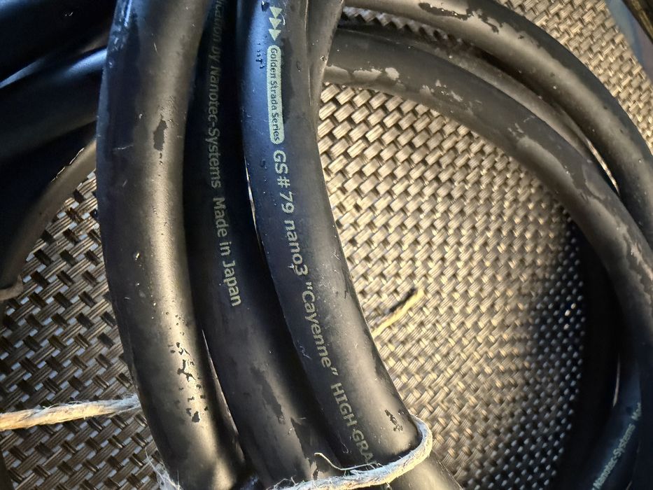 Cabo de colunas :  Nanotech Systems High Sound Quality Terminal Speaker Cable "Cayenne" T Pair