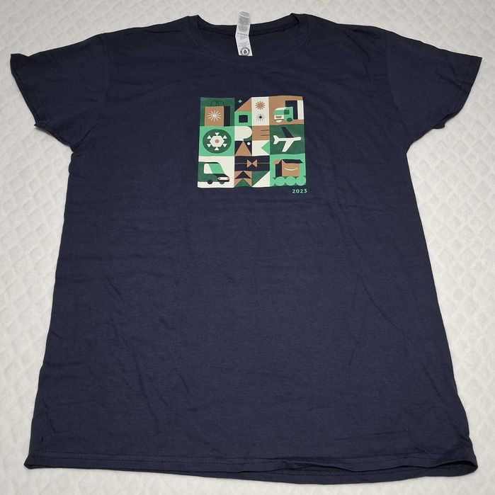 Koszulka, krótki rękaw, T-shirt, granatowa, Amazon, Sol's, M (Odzież)