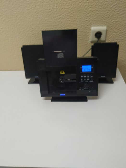 Radio relógio com leitor cd