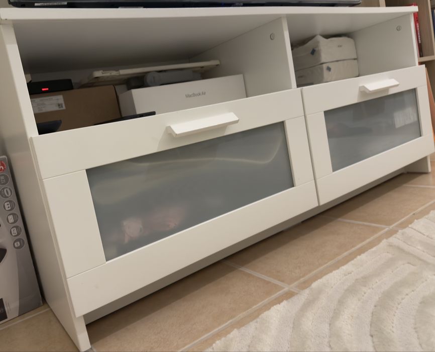 Móvel TV, branco, 120x41x53 cm