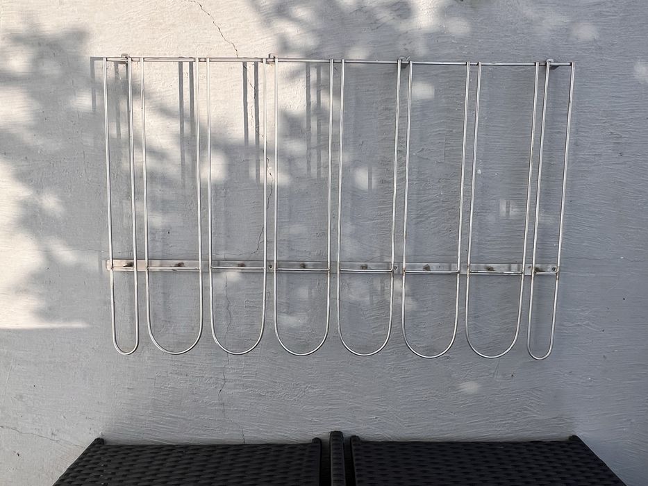 Suporte inox teto copos.