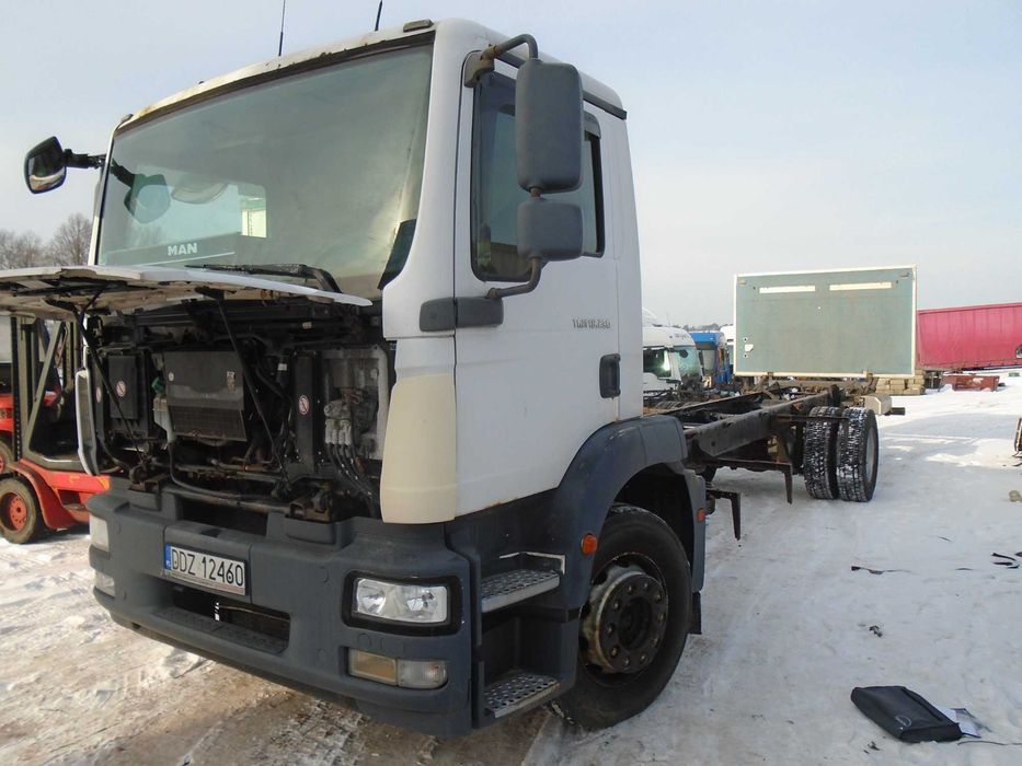 Silnik Man TGL 240,250,TGM 290 Skrzynia biegow Most kabina Resor Bak