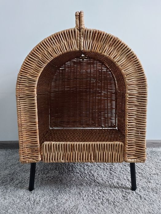 IKEA domek dla kota na nóżkach UTSÅDD rattan ODBIÓR OSOBISTY