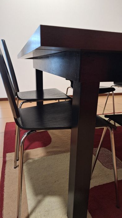 Mesa de Reuniões Executiva + 6 Cadeiras | Excelente para Escritório