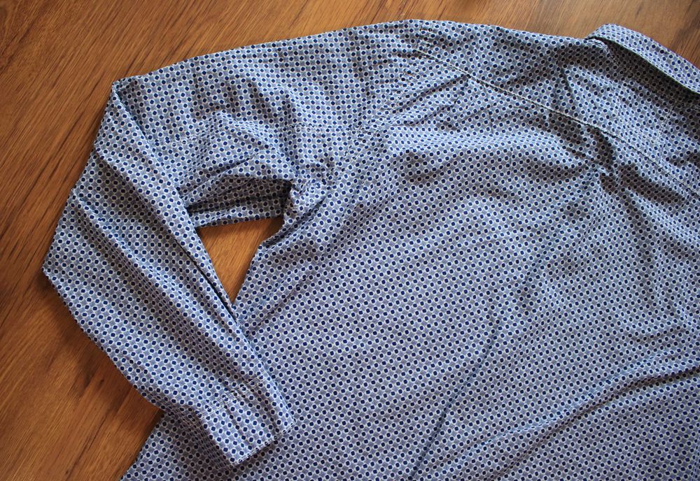 Koszula Marc O'Polo r. M nieb. dł rękaw wzór bawełniana męska