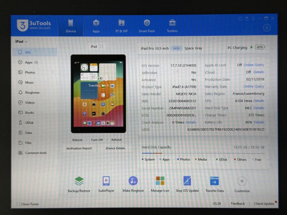 iPad Pro 10.5 (A1709) - 64GB - Cellular (LTE) - faktura VAT 23%
