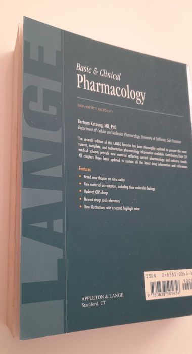 Basic & Clinical Pharmacology, 7.ª Edição, da Appleton & Lange