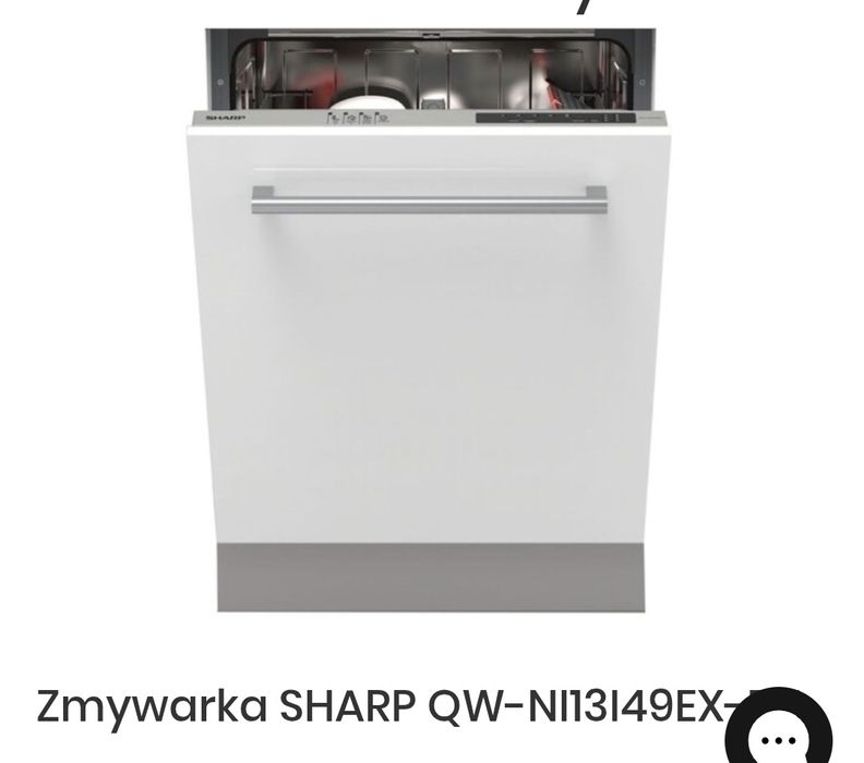 Zmywarka Sharp do zabudowy
