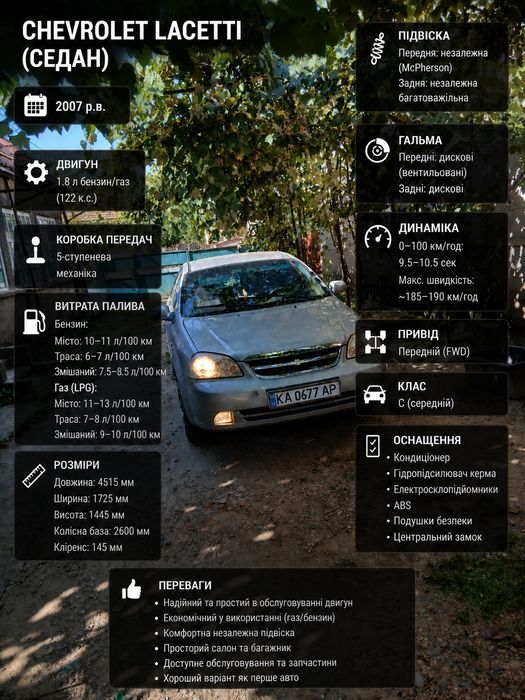 Продам Шевроле лачетті