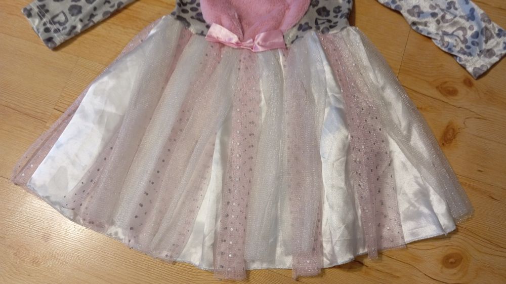 Kot panterka sukienka strój karnawałowy przebranie bal 3-4 lata