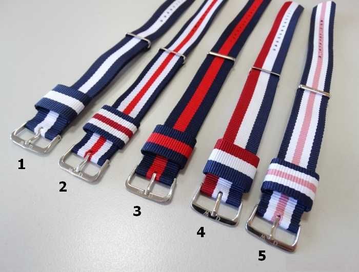 Pasek nylonowy NATO 20mm do zegarka Daniel Wellington