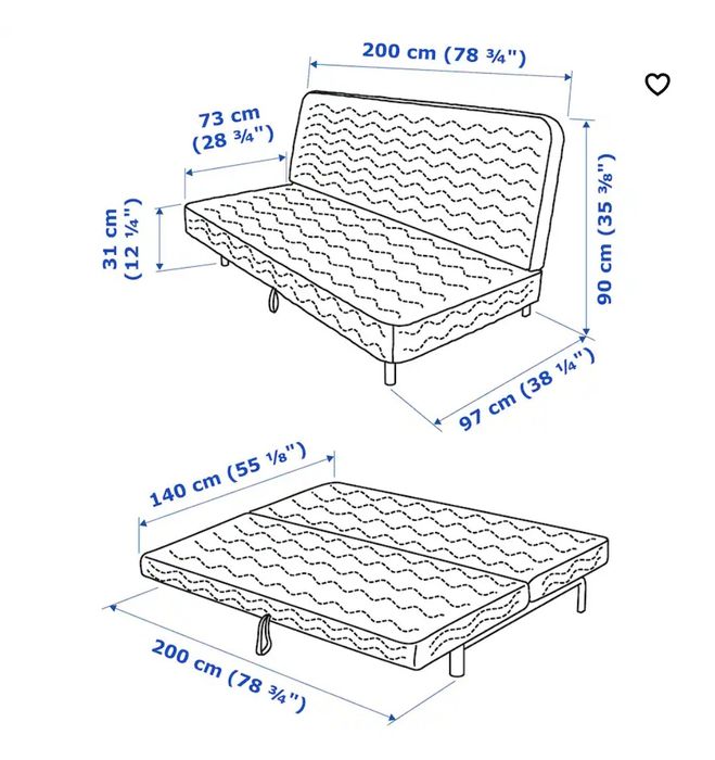 Sofá Cama 3 lugares