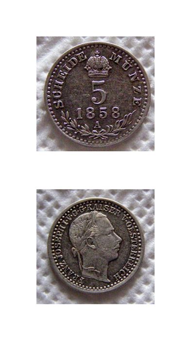 monety srebrne Austro-Węgy ,Śląsk ,krajcary,denar