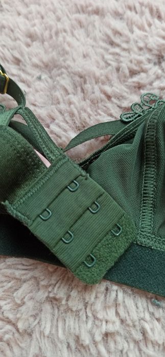 hunkemöller XS miękki koronka stanik biustonosz zielony