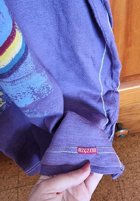 T-shirt roxa MZGZ, tamanho XL