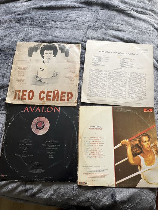 Vinis Leo Sawyer, Roxy Music e Demis Roussos