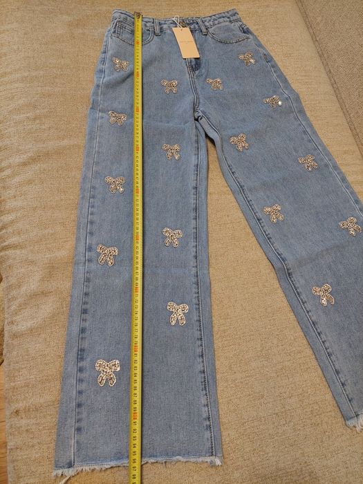 Джинси на дівчинку 12 років 128 134 140 146