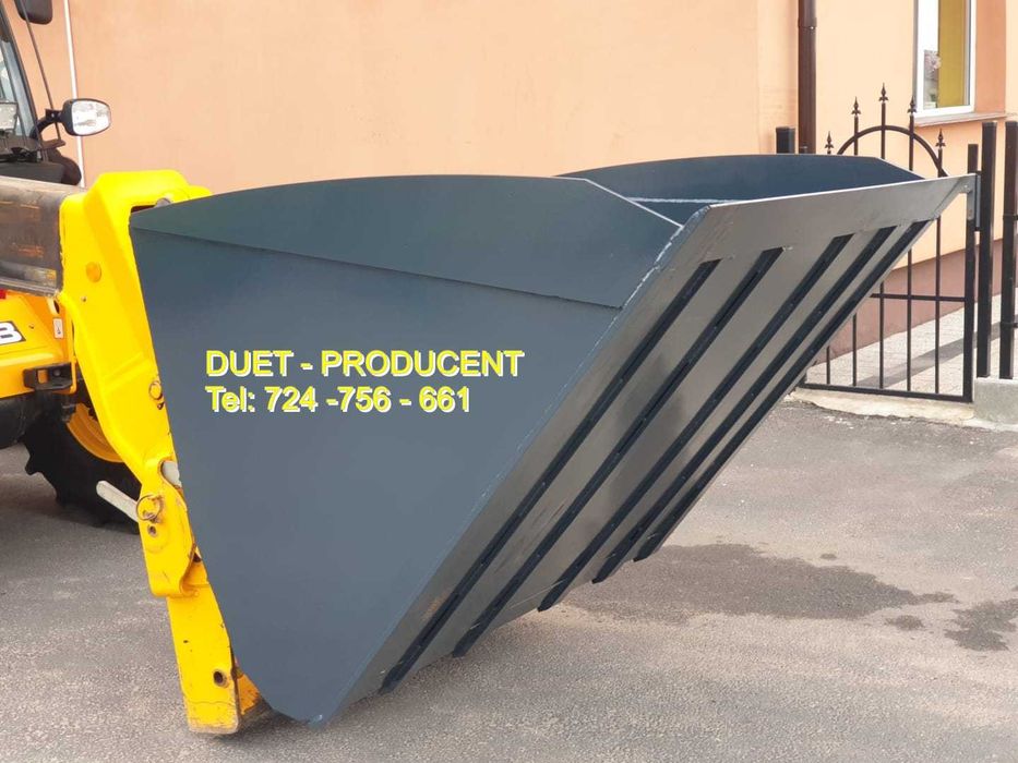 łyżka manitou objętościowa duża 3,5m3 trociny 240 cm PRODUCENT  jcb