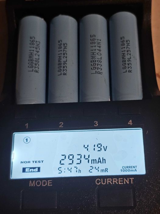 Акумулятори 18650 2900-3000 mA/h