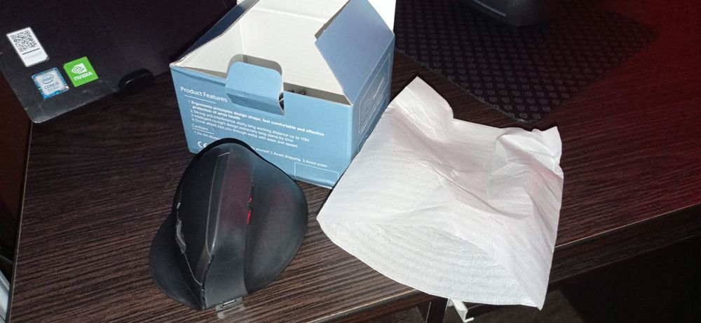 Анатомічна вертикальна мишка bluetooth/usb