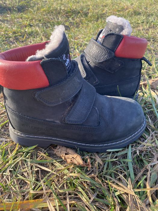 Зимові шкіряні ботіночки