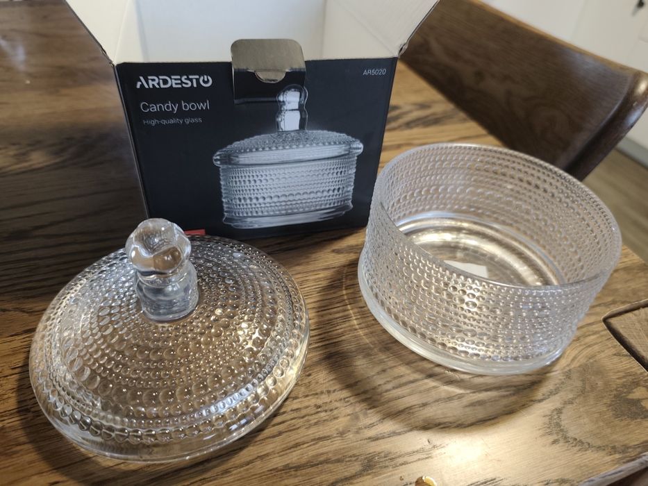 Скляна ємність, для солодощів, цукерниця ardesto verbena