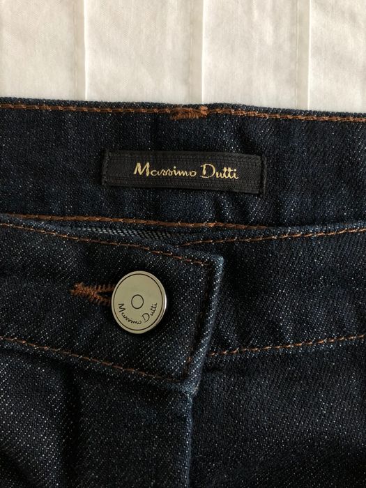 Saia de ganga azul escuro | 42 | Massimo Dutti