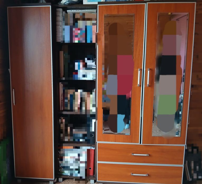 szafa z lustrem plus szafka nocna