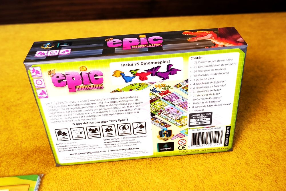 Tiny Epic Dinosaurs - Jogo de Tabuleiro, inclui Insert