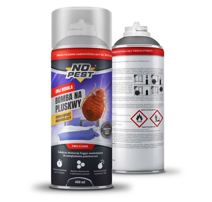 Bomba, środek, preparat, zamgławiacz na pluskwy domowe No Pest® 400ml
