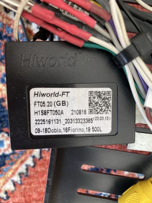 Câmara de marcha-atrás com tablet