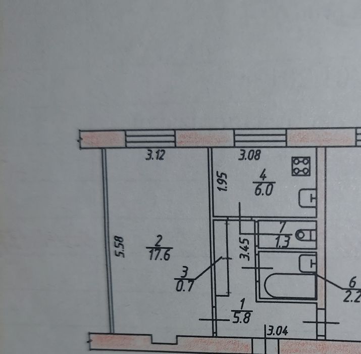 Кімната у 2 х кімн.кв. 18 м.кв . 3/5 цегл. 5000 у.о торг