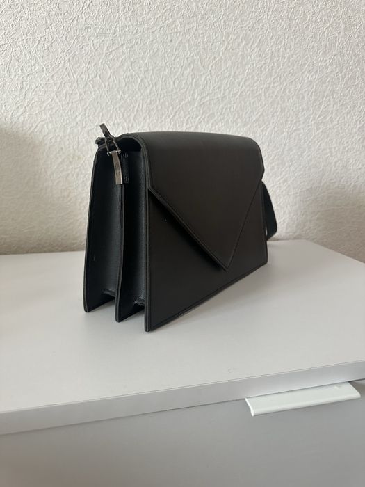 Сумка чорна з еко шкіри