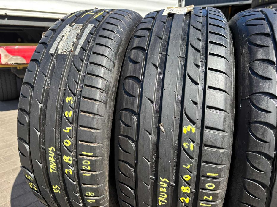 4X OPONY LETNIE 235/55R18 100V Taurus UHP Ultra High Performance RANT OCHRONNY 7MM 2020R SPRAWDZONE CAŁE! #280423