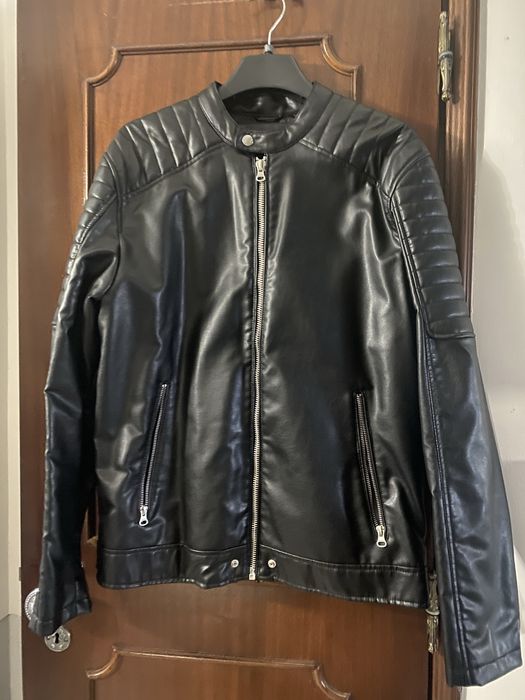 Casaco cabedal pull & bear