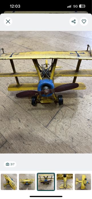 Aeronave FOKKER DR1 Triplane metal